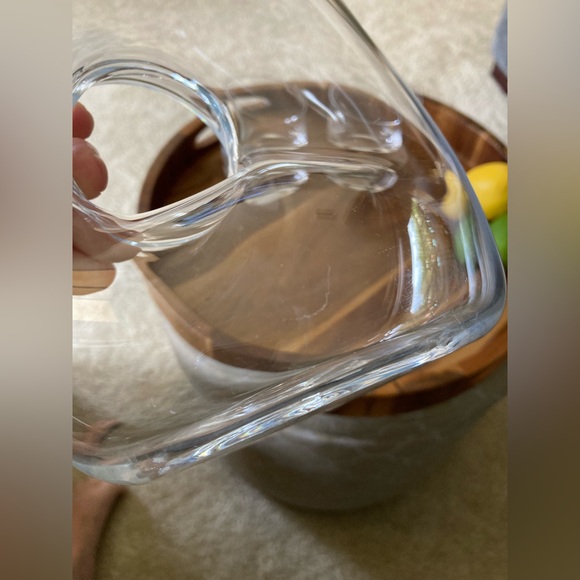 Crate&Barrel Ona Pitcher and Crescent Double Old-Fashioned Glass Set (3-pc set) - Picture 3 of 6